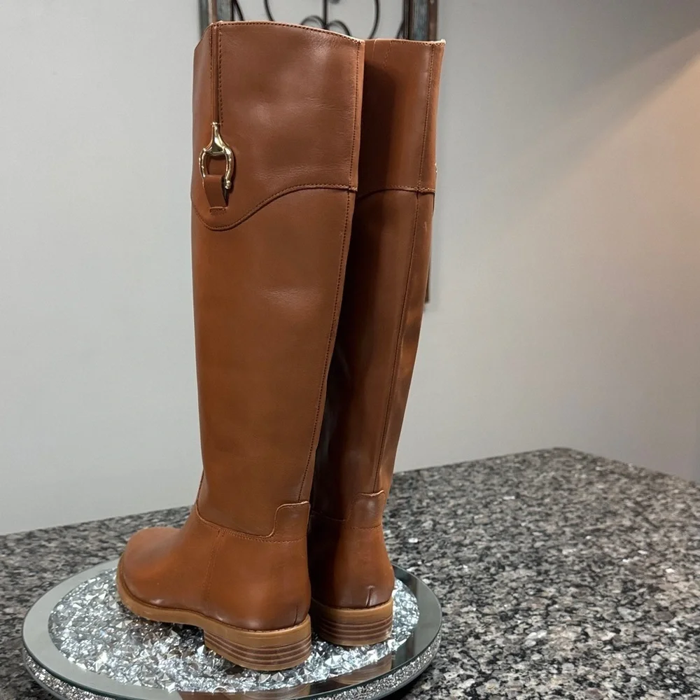 Giani Bernini leather Sandraa bohemian knee high riding  Boots NWT 6.5